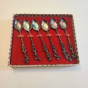 Vintage Tiny Demitasse Spoon Set of 6